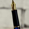 parker insignia blue lacquer fountain pen with 23K gold plated M nib - Image 8
