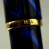 parker insignia blue lacquer fountain pen with 23K gold plated M nib - Image 5