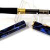 parker insignia blue lacquer fountain pen with 23K gold plated M nib - Image 3
