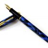 parker insignia blue lacquer fountain pen with 23K gold plated M nib - Image 2