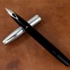 Sheaffer Vintage imperial 440 black barrel fountain pen - inlaid steel F nib - Image 4