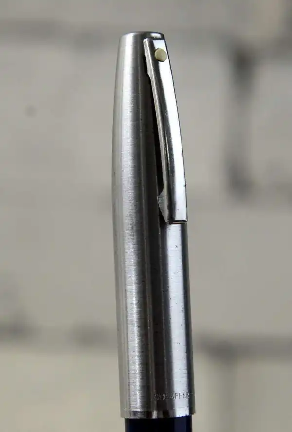 Sheaffer Vintage imperial 440 black barrel fountain pen - inlaid steel F nib - Image 8