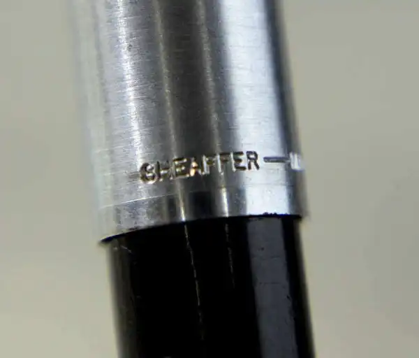 Sheaffer Vintage imperial 440 black barrel fountain pen - inlaid steel F nib - Image 9