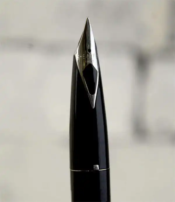 Sheaffer Vintage imperial 440 black barrel fountain pen - inlaid steel F nib - Image 6