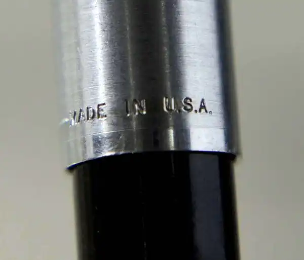 Sheaffer Vintage imperial 440 black barrel fountain pen - inlaid steel F nib - Image 7