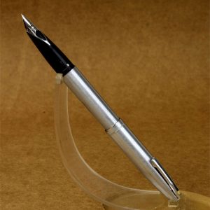vintage-sheaffer-imperial-444-chrome-barrel-fountain-pen-inlaid-steel-F-nib-Australia