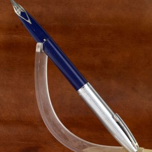 vintage-sheaffer-imperial-444-navy-fountain-pen-steel-M-nib-USA