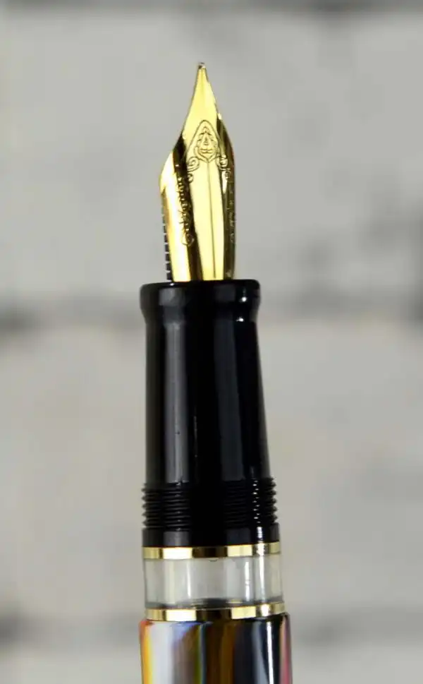 Kanwrite Heritage full fire blast piston filler fountain pen  - 14K Flex F nib - Image 4