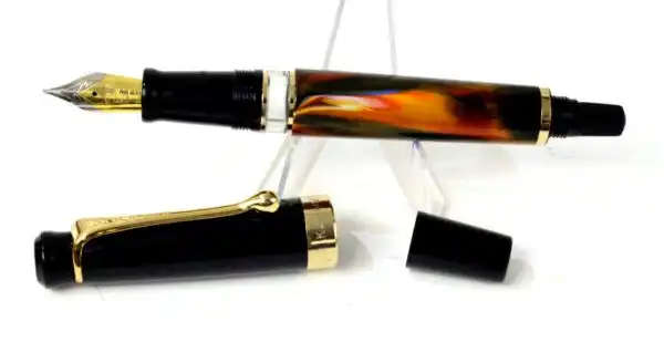 Kanwrite Heritage full fire blast piston filler fountain pen  - 14K Flex F nib - Image 3