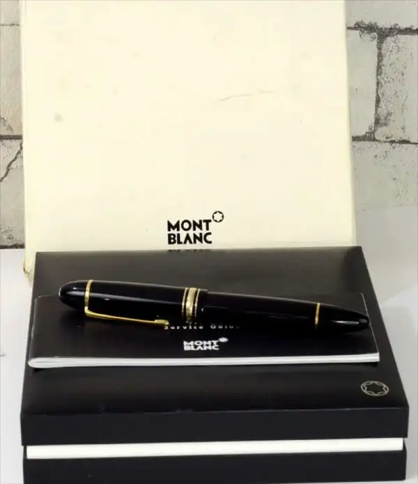 Montblanc Meisterstück 149 Piston Filler fountain pen 14K gold 585 F nib - Mint - Image 3