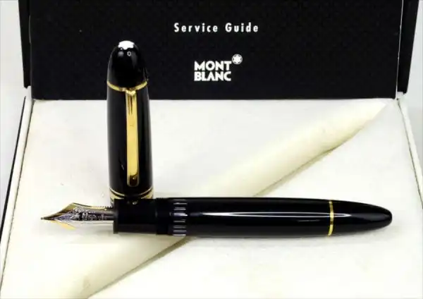 Montblanc Meisterstück 149 Piston Filler fountain pen 14K gold 585 F nib - Mint - Image 4