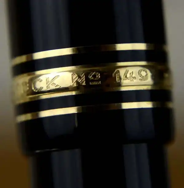 Montblanc Meisterstück 149 Piston Filler fountain pen 14K gold 585 F nib - Mint - Image 7