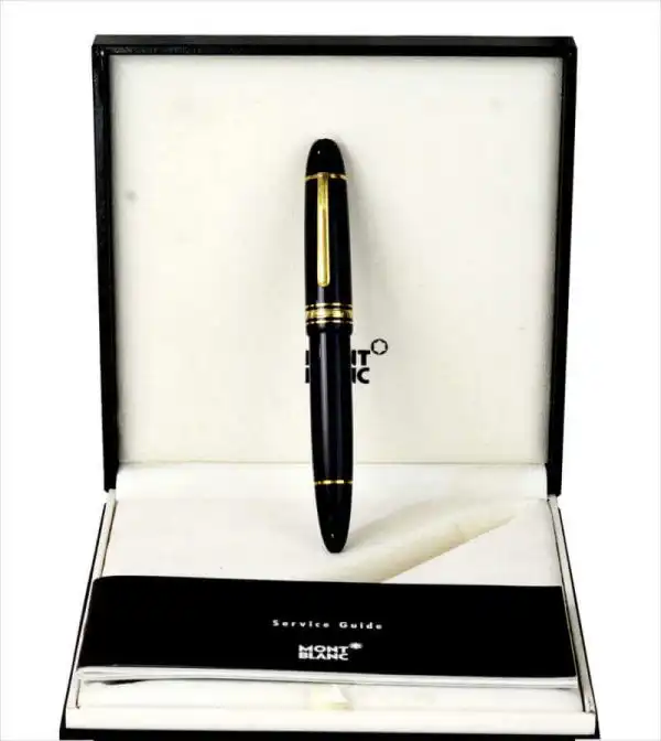 Montblanc Meisterstück 149 Piston Filler fountain pen 14K gold 585 F nib - Mint - Image 2