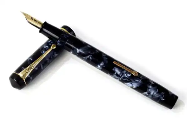 Vintage conway stewart 286 lever filler fountain pen - 14K gold flex nib - Image 3