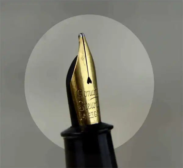 Vintage conway stewart 286 lever filler fountain pen - 14K gold flex M nib - Image 9