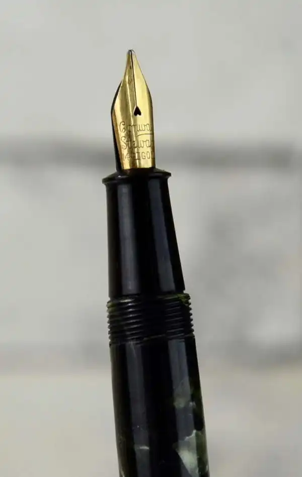 Vintage conway stewart 286 lever filler fountain pen - 14K gold flex M nib - Image 5