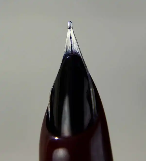 Parker 21 Vintage fountain pen burgundy barrel with steel F nib  - mint - Image 8