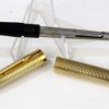 Vintage parker 75 cisele gold plated fountain pen with 14K solid gold M nib - Used - Image 5