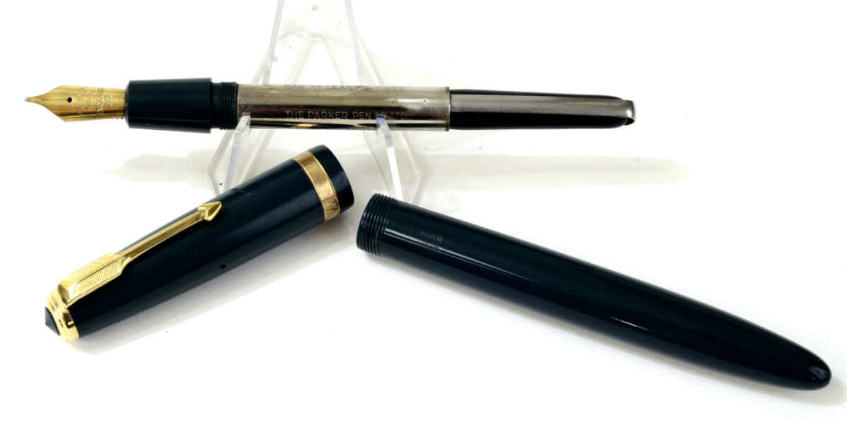 Buy parker duofold maxima fountain pen with 14C gold medium nib