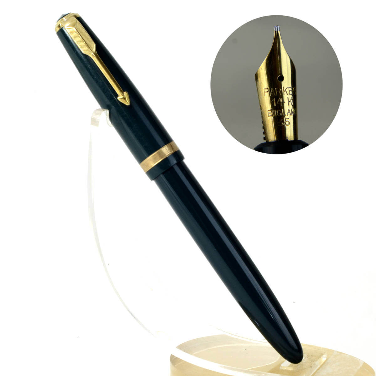 Buy parker duofold maxima fountain pen with 14C gold medium nib