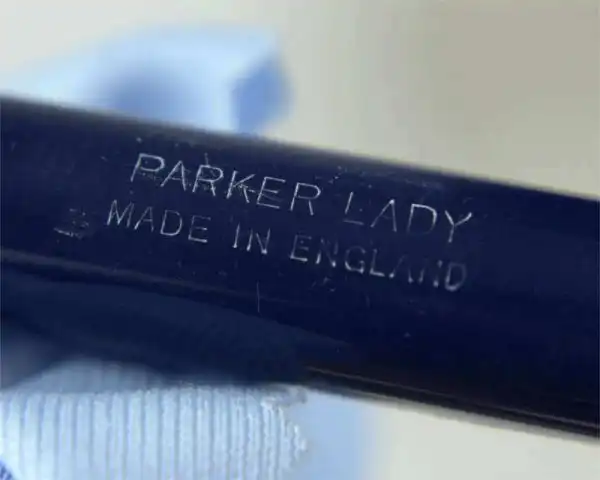 Vintage parker lady fountain pen with 14C gold B flex nib - Image 5