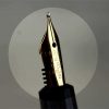 Vintage parker slimfold black fountain pen with 14C gold B nib - Clean - Image 4