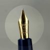 Vintage parker slimfold navy fountain pen with 14C gold F nib - Clean - Image 6