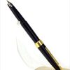 Vintage Pilot Super 2 Jet black fountain pen - gold plated F nib - Image 2