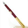Vintage Pilot tank fountain pen burgundy barrel -  Pilot steel F nib - Image 2