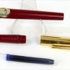 Vintage Pilot tank fountain pen burgundy barrel -  Pilot steel F nib - Image 3