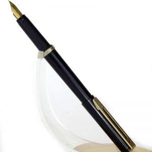 vintage-platignum-fountain-pen-gold-plated-F-nib-UK