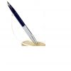 Vintage Sheaffer imperial 440 Navy barrel fountain pen - inlaid steel F nib - Image 4