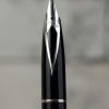 sheaffer targa 1000 fountain pen mirror chrome fluted with  broad Nib - Image 8
