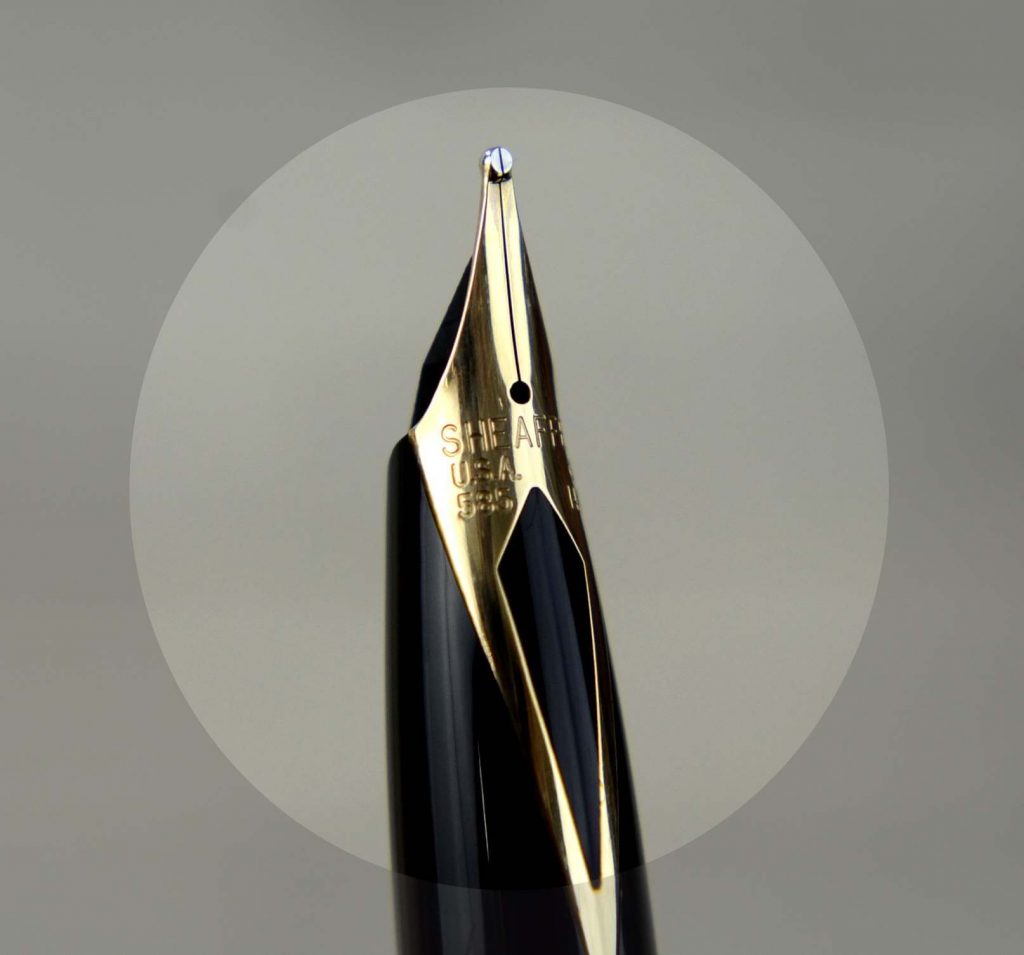 buy sheaffer targa 1005 gold barrel fountain pen with 14Karat gold B nib