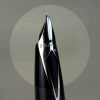 sheaffer targa 1000 fountain pen mirror chrome fluted with  broad Nib - Image 9