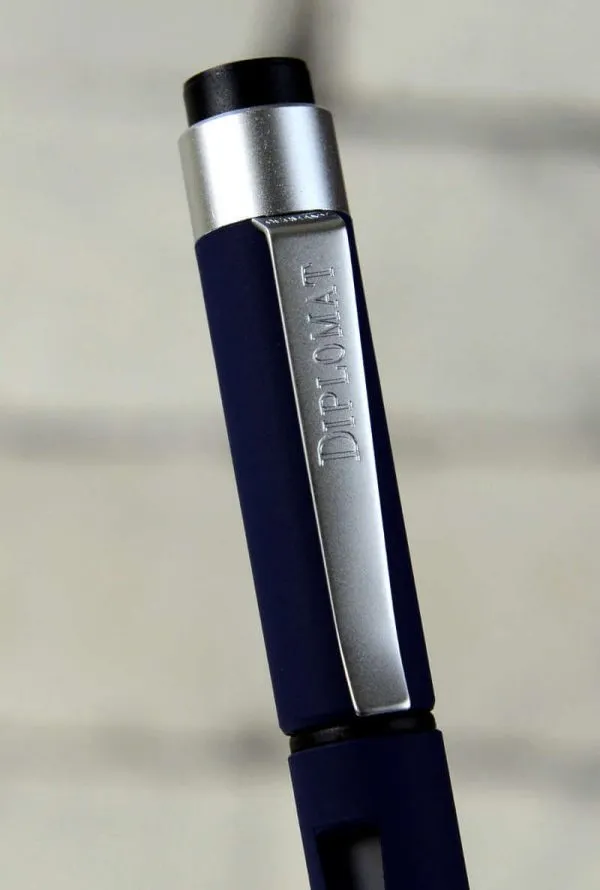 Diplomat Magnum soft touch blue  fountain pen with Jowo F nib + Krishna Ink Combo - Special Offer - Image 4