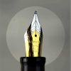 Kanwrite Heritage Orange barrel piston filler fountain pen  -  double broad stub nib - Image 6