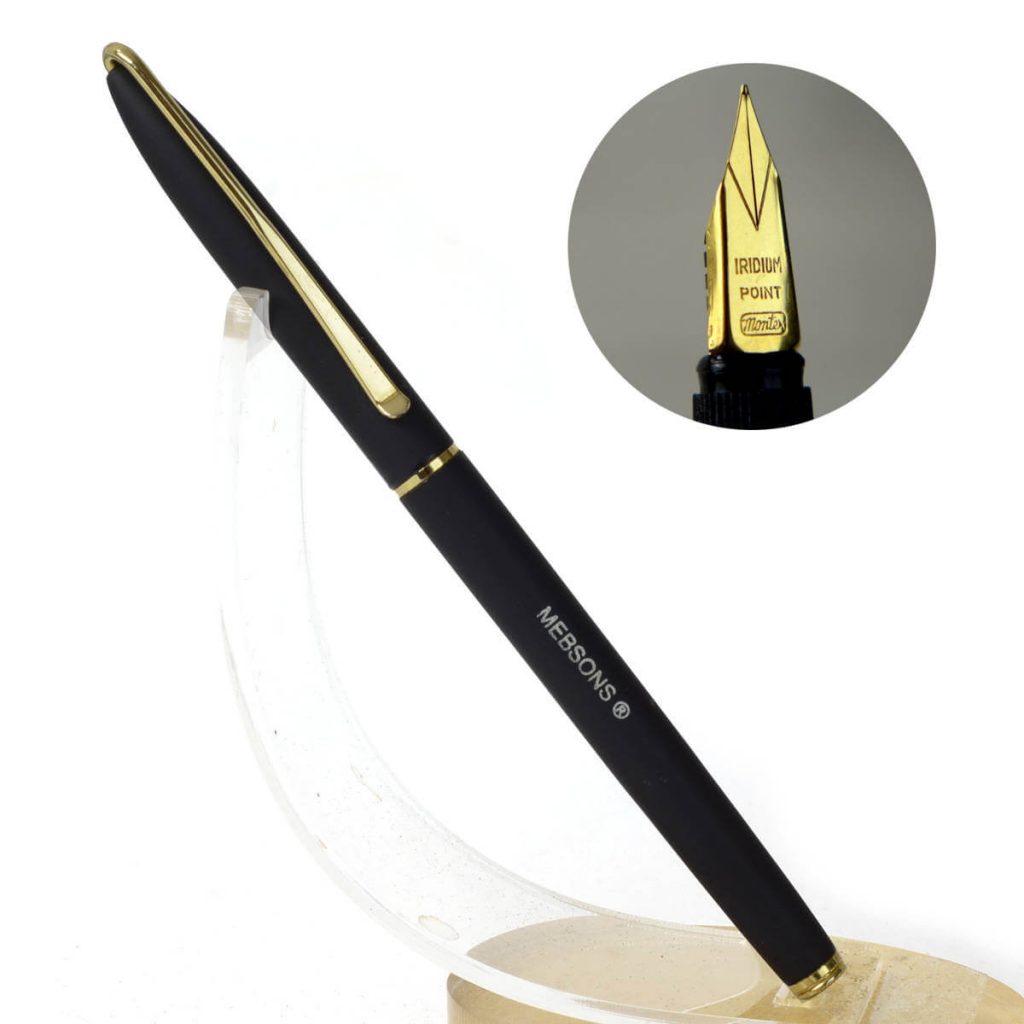 buy vintage mebsons eyedropper jet black lacquer fountain pen