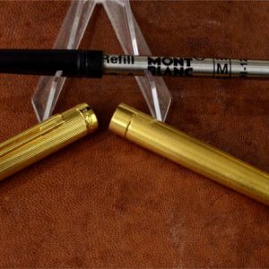 vintage-montblanc-noblesse-golden-rollerball-pen-Med-Refill-Germany-made