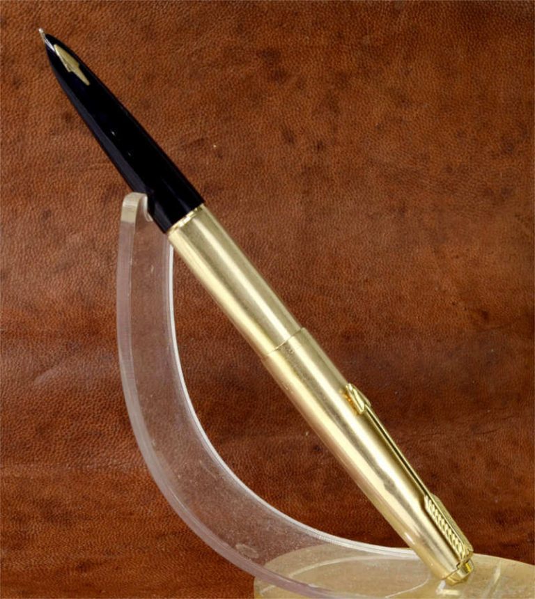 Buy parker 61 gold filled barrel fountain pen aero filler 14CT gold nib ...