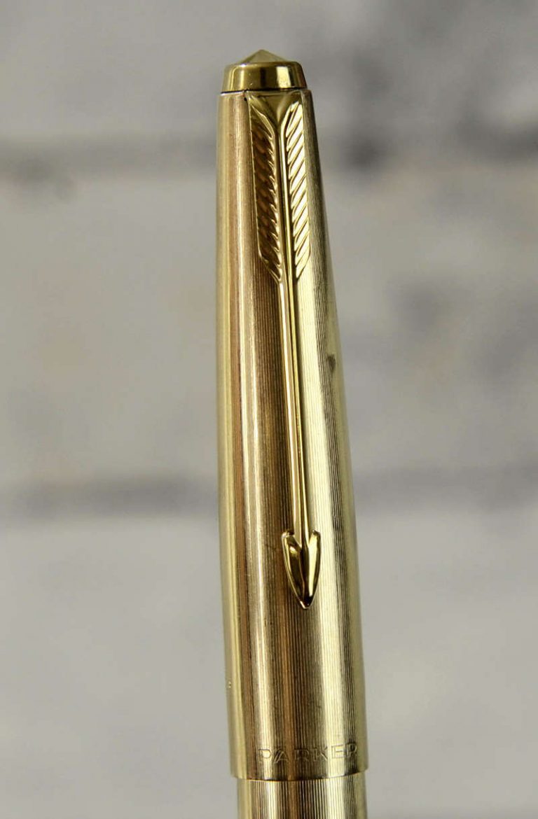 Buy parker 61 gold filled barrel fountain pen aero filler 14CT gold nib ...