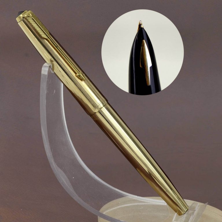 Buy parker 61 gold filled barrel fountain pen aero filler 14CT gold nib ...