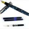 click falcon premium acrylic glacier blue fountain pen with Krishna two tone F nib - Brand new - Image 2