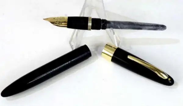 Vintage Sheaffer lifetime lever fill fountain pen with 14K gold triumph M nib - clean - Image 2