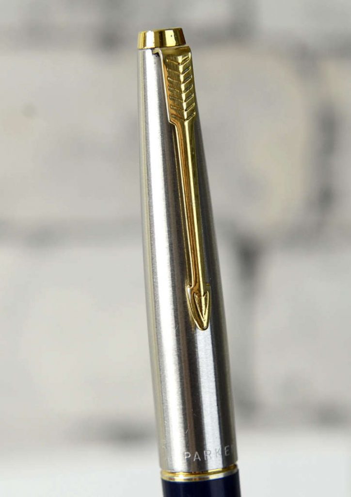 Buy Vintage Parker 45 gold nib navy barrel fountain pen 14K gold M nib