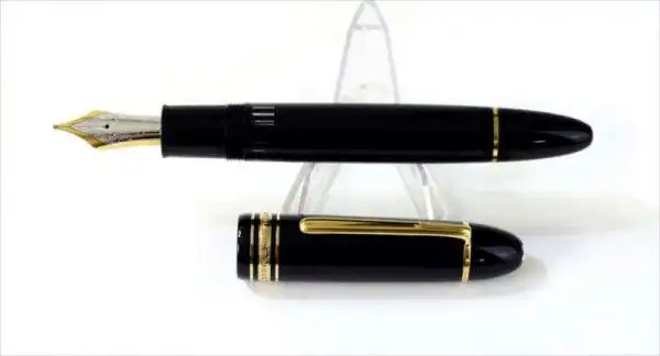 Montblanc Meisterstück 149 Piston Filler fountain pen 18K gold 750 B nib - clean - Image 2