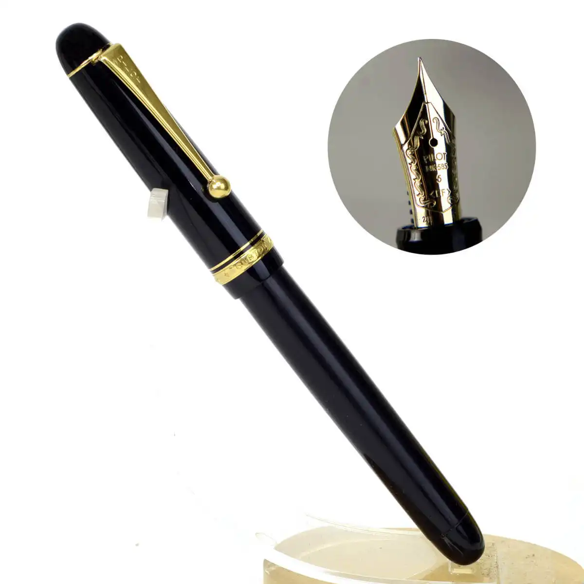 PILOT 万年筆 CUSTOM74 14Kゴールド SF PILOT Custom 74 Fountain Pen - Black | PenSachi - Japan