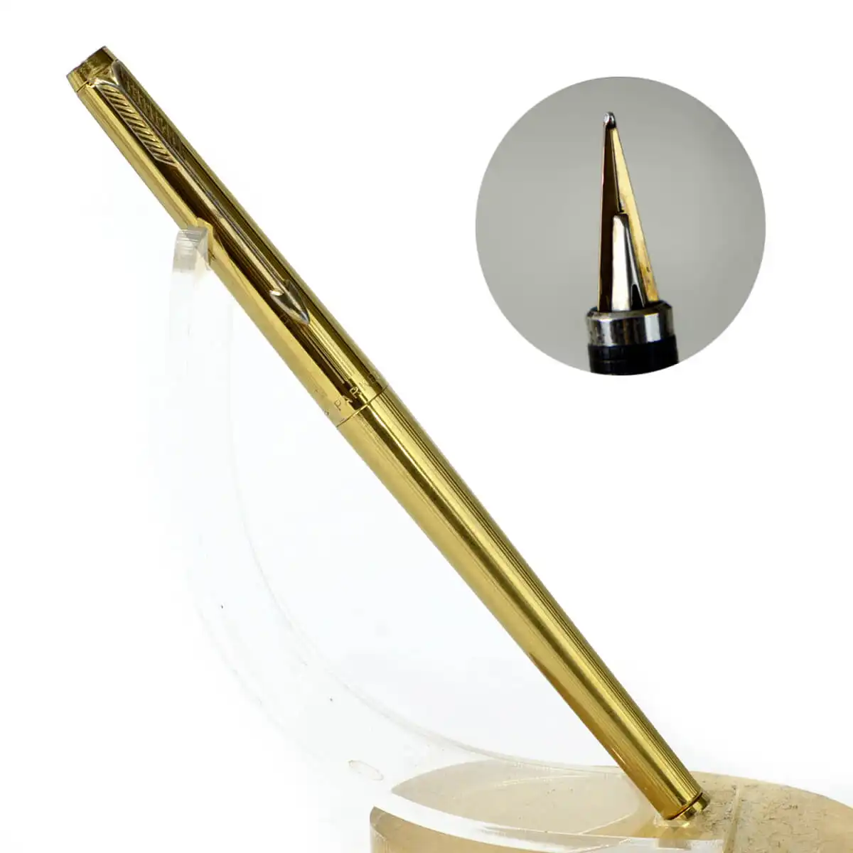 Buy parker 180 gold filled barrel fountain pen with F and B