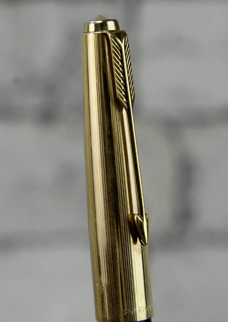 Buy Vintage parker 51 MKII black barrel fountain pen 14K gold F nib online