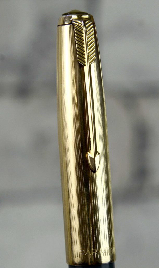 Buy Vintage parker 51 dove grey barrel fountain pen 14K gold F nib online